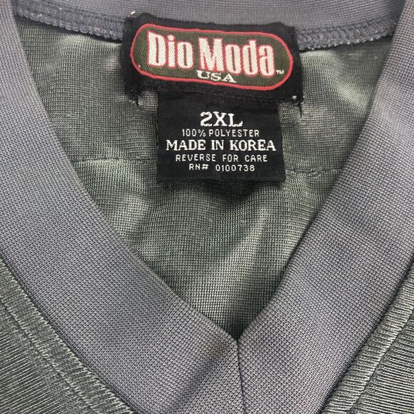 Atlanta Jersey Men's 2XL AOP Shirt Vintage 1990s Gray Red 00 Dio Moda USA Sports - Picture 11 of 16